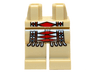 Hips and Legs with White Western Indians Fringe and Red and Blue Diamonds Pattern