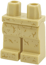 Hips and Legs with Sandy Texture with Dark Tan and Medium Nougat Speckles, Cracks, and Veins Pattern