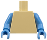 Torso Plain / Medium Blue Arms / Medium Blue Hands