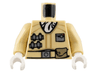 Torso SW Hoth Rebel Jacket with White Scarf and Tan Belt Pattern / Tan Arms / White Hands