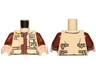 Torso SW Jacket with Dark Tan Belts and Reddish Brown Undershirt Pattern (Rebel Trooper) / Reddish Brown Arms / Light Nougat Hands