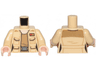 Torso Female Outline SW Jacket with Resistance Army Lieutenant Rank Badge and Dark Tan Undershirt Pattern / Tan Arms / Light Nougat Hands