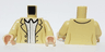 Torso Jacket with Black Lapels, White Shirt Pattern / Tan Arms / Light Nougat Hands