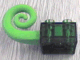 Duplo, Brick 2 x 2 with Molded Rubber Tail Curled