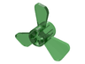 Propeller 3 Blade 3 Diameter with Axle Hole