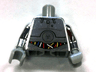 Torso SW TC-14 with Blue, Red and White Wires Pattern / Chrome Silver Arms / Light Bluish Gray Hands
