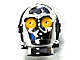 Minifigure, Head, Modified SW 3PO / TC Series Protocol Droid with Bright Light Yellow Eyes Pattern (C-3PO / K-3PO / TC-4 / TC-14 / U-3PO)