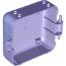 Container, Box 3 x 8 x 6 2/3 Half Front