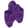 Technic, Axle Connector 2 x 3 with Ball Joint Socket - Open Sides, Angled Forks with Closed Axle Holes