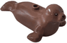 Seal with Stud on Back with Black Eyes, Nose, Mouth and Whisker Dots Pattern