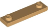 Plate, Modified 1 x 4 with 2 Studs with Groove