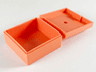 Container, Box 3 1/2 x 3 1/2 x 1 1/3 with Hinged Lid