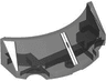 Windscreen 2 x 4 x 1 Curved with White and Silver Window Frame Outline Pattern
