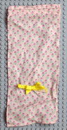 Scala Cloth Curtain with Yellow Bow with Red Flowers Pattern