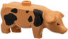 Pig with Black Eyes and Spots and White Pupils Pattern