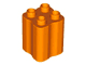 Duplo, Brick 2 x 2 x 2 with Indented Sides (Tree Trunk)