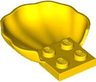 Clam / Scallop Shell with 4 Studs