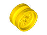 Wheel 18mm D. x 12mm with Axle Hole and Stud, Solid Brake Rotor Lines