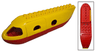 Duplo Airplane Jetliner Fuselage with Red Base and Cargo Door (2150c05 / 2154)