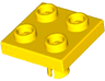 Plate, Modified 2 x 2 with Pin on Bottom