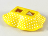 Minifigure Skirt Plastic with Small White Polka Dots Pattern