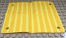 Cloth Awning 9 x 11 with Bright Light Orange Stripes Pattern