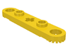 Technic, Plate 1 x 5 with Toothed Ends, 2 Studs and Center Axle Hole