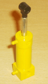 Pneumatic Cylinder with 2 Inlets Medium (48mm) with Yellow Top