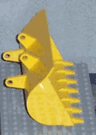 Technic Digger Bucket 8 x 14 with 7 teeth