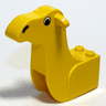Camel Head Brick with Black Eyes and Nostrils Pattern
