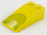 Slope 18 4 x 2 with Lime Semicircle Pattern
