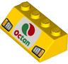 Slope 45 2 x 4 with Octan Logo and Headlights Pattern