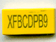 Tile 1 x 2 with 'XFxxxxxx' Exo-Code Pattern