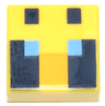 Tile 1 x 1 with Passive Bee Eyes Minecraft Pixelated Pattern