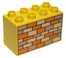 Duplo, Brick 2 x 4 x 2 with Bricks Pattern
