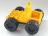 Duplo Truck with 4 x 4 Flatbed Plate, Black Base and Jumbo Wheels