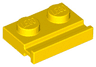Plate, Modified 1 x 2 with Door Rail