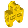 Technic, Axle Connector 2 x 3 with Ball Joint Socket - Open Sides, Angled Forks with Closed Axle Holes