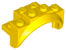 Vehicle, Mudguard 4 x 2 1/2 x 2 with Arch Round, Solid Studs, and Rounded Legs