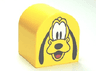 Duplo, Brick 2 x 2 x 2 Slope Curved Double with Pluto Pattern