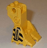 Support Foot Platform with Black Danger Stripes and Silver Hose Pattern on Both Sides (Robot Diver)