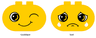 Duplo, Brick 2 x 4 x 2 Rounded Ends with Faces Confident/Sad Pattern