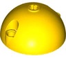 Cylinder Hemisphere 5 x 5, Axle Hole in Center and 2 Pin Holes