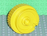 Duplo Counterweight 3 x 3 x 2 Round with Notched Rim, Off-Center Swirl, and Stud