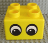 Quatro Brick 2 x 2 with Two Eyes Pattern
