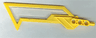 Technic, Figure Accessory Blade with Trans-Clear Center (Sky Guardian)