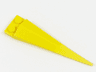 Plate, Modified 1 x 2 with Angular Extension with Molded Flexible Rubber Yellow Tip Pattern