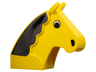 Horse Head Brick with Black Eyes, Mane, and Nostrils Pattern