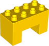 Duplo, Brick 2 x 4 x 2 with 2 x 2 Cutout on Bottom