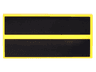 Tile 2 x 4 with 2 Black Stripes Pattern